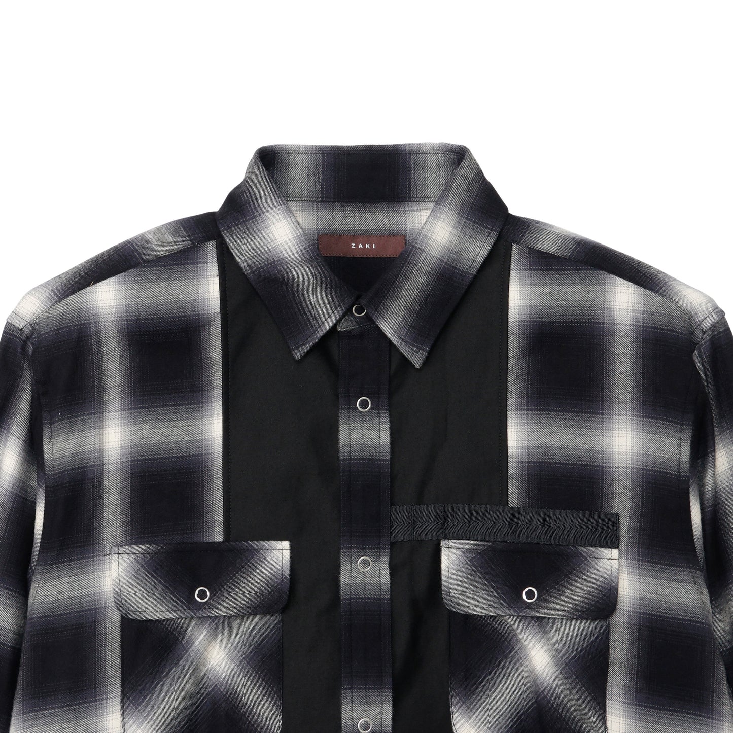ZAKI-S0001 / ZAKI SHIRT / BLACK CHECK
