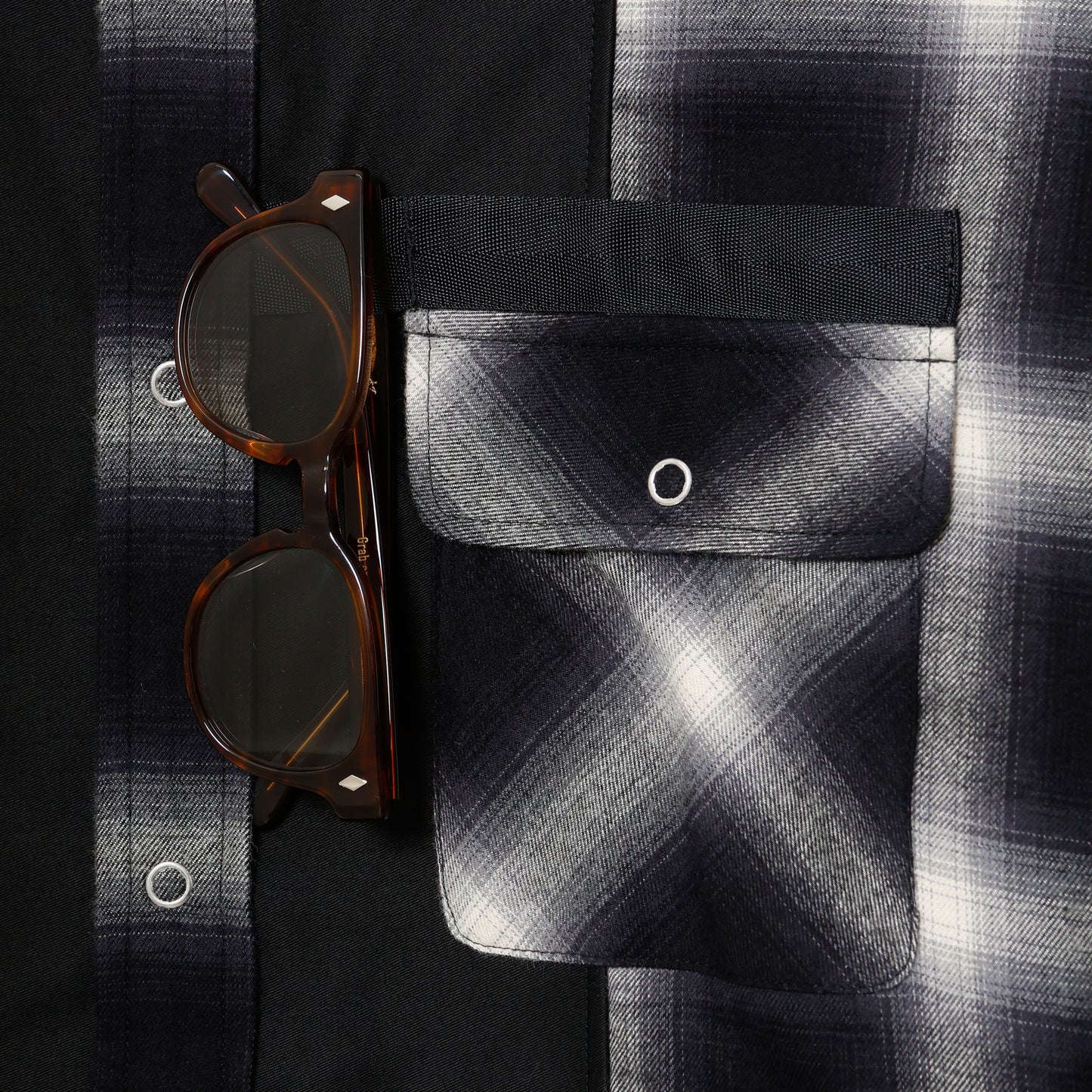 ZAKI-S0001 / ZAKI SHIRT / BLACK CHECK