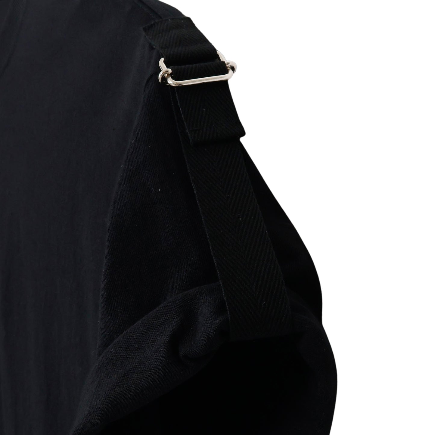 THE-T0015 / DOMUJI TEE (ROLL UP MY SLEEVES ) / BLACK