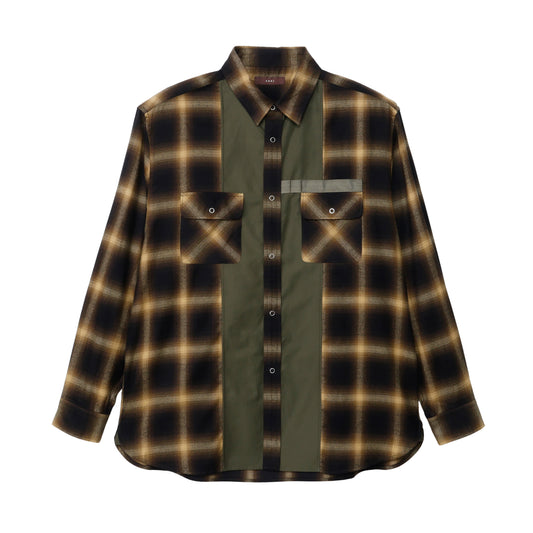ZAKI-S0001 / ZAKI SHIRT / OLIVE CHECK