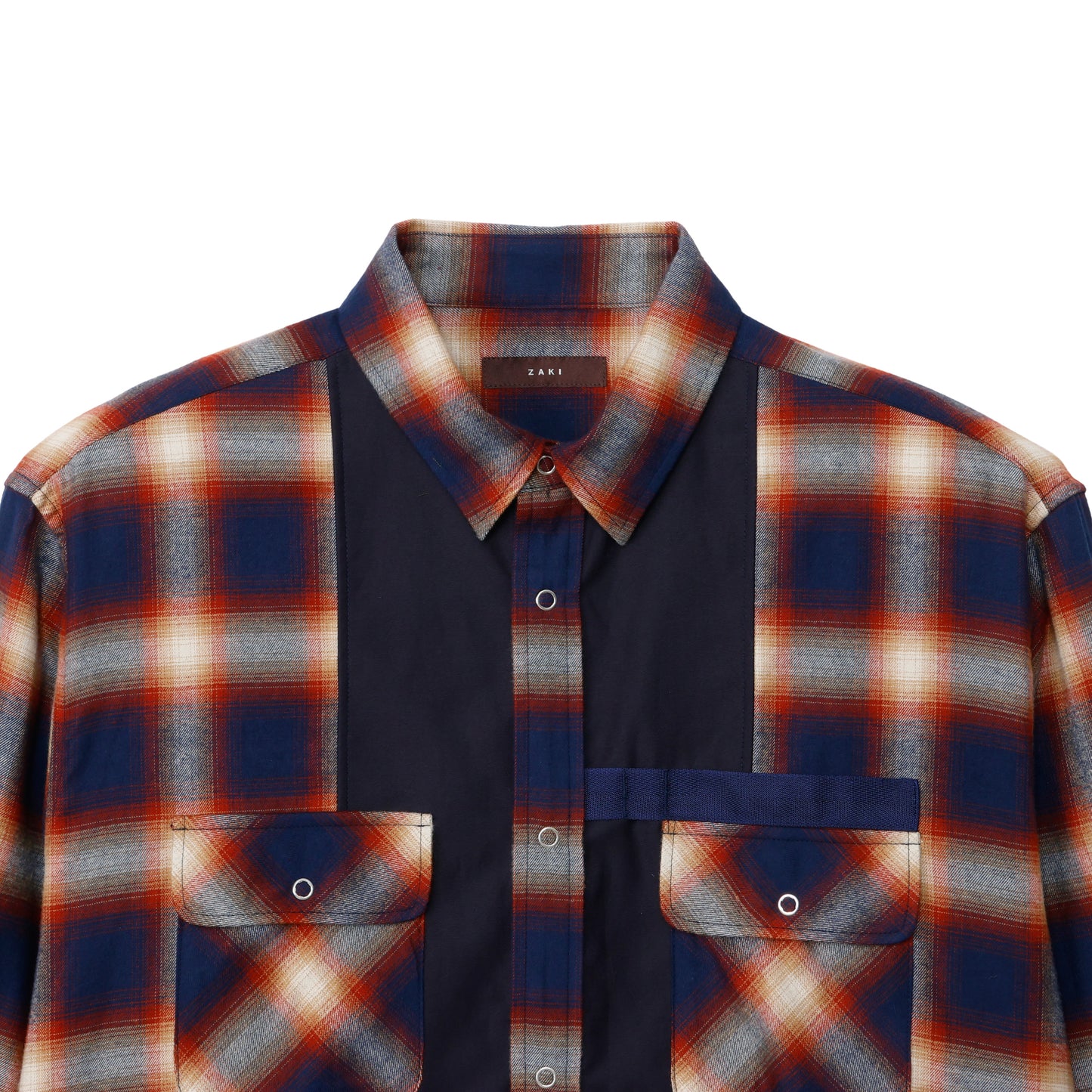 ZAKI-S0001 / ZAKI SHIRT / RED&NAVY CHECK