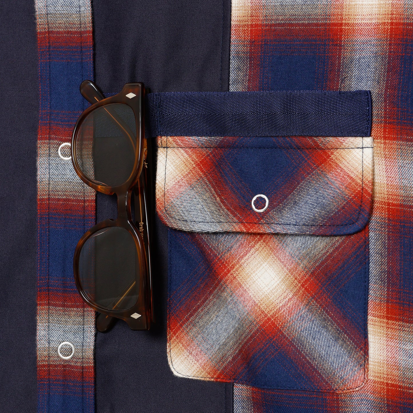 ZAKI-S0001 / ZAKI SHIRT / RED&NAVY CHECK