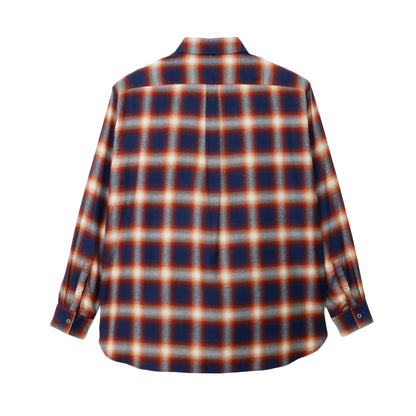 ZAKI-S0001 / ZAKI SHIRT / RED&NAVY CHECK
