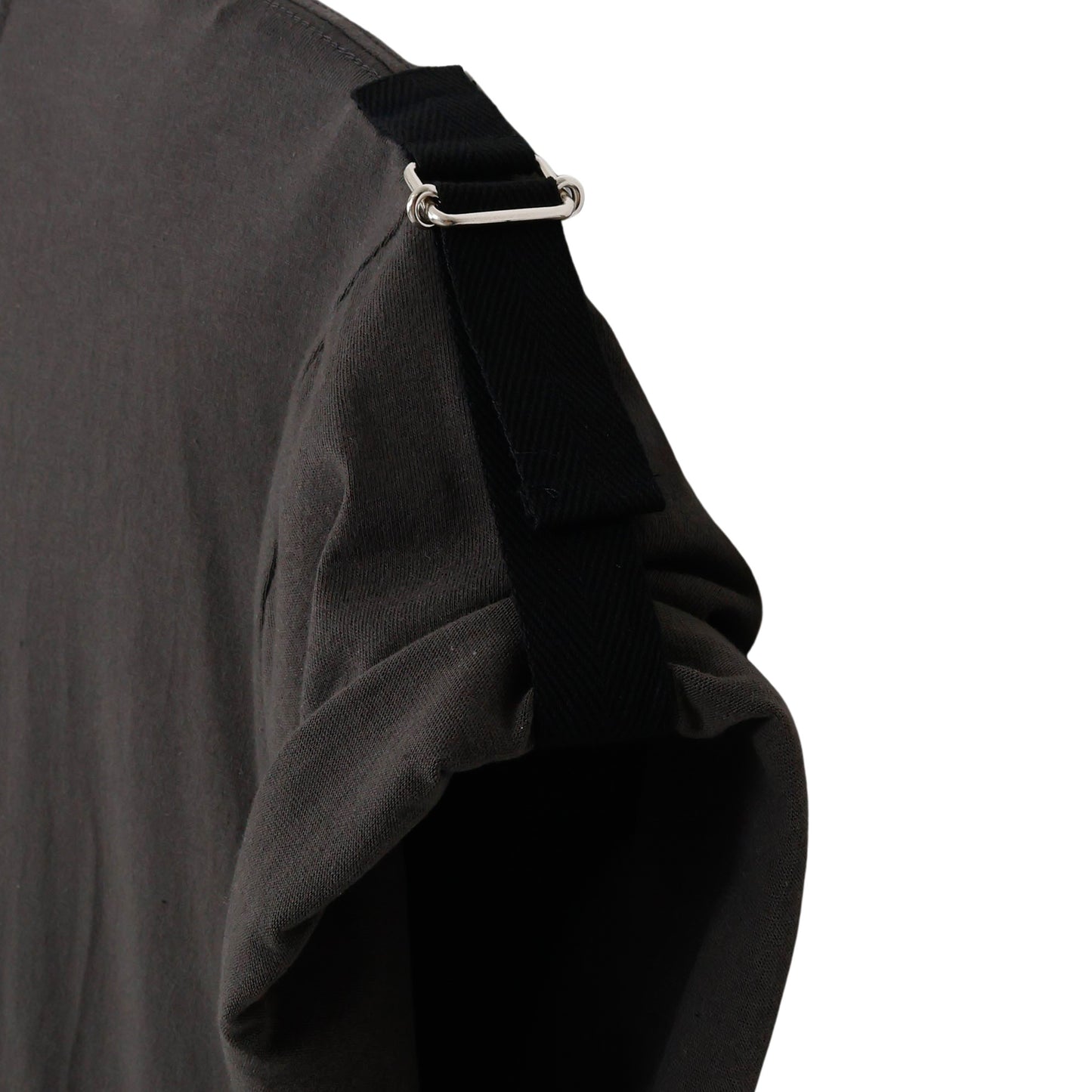 THE-T0015 / DOMUJI TEE  (ROLL UP MY SLEEVES ) / CHARCOAL