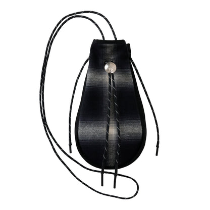 ZAKI-YIA0001 / ZAKI POUCH Handmade by 吉岡衣料店 / BLACK CHECK
