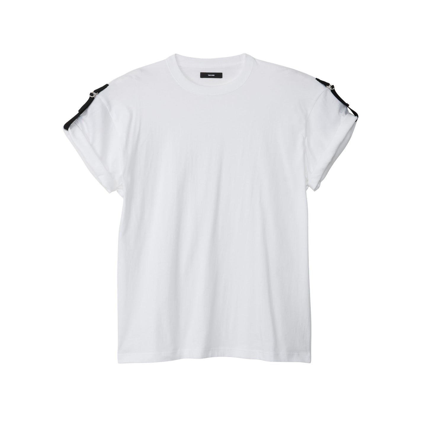 THE-T0015 / DOMUJI TEE  (ROLL UP MY SLEEVES ) / WHITE